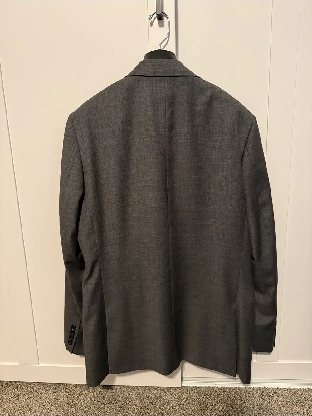 J. Crew Thompson Charcoal Gray Men's Two-Button Suit Blazer - 40R